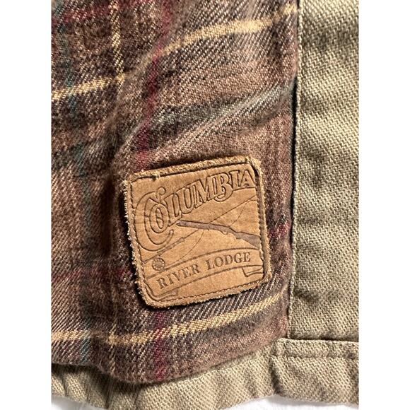 VTG Columbia Barn Field Coat Heavy Duck Cotton Lined Olive Brown RiverLodge XL - Picture 13 of 13